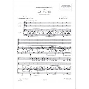 La Fuite : Duo Pour Soprano, Tenor Et Piano